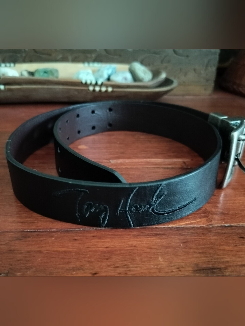 Tony Hawk Youth Boys M (26-28) Bonded Leather Belt Double Prong